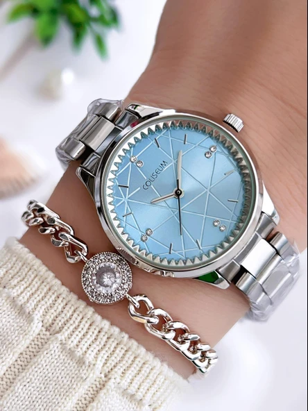 Coliseum Özel Tasarım Vintage Seri Kadın Kol Saati+ Bileklik Hediyeli CL8369.M3 ürün görseli