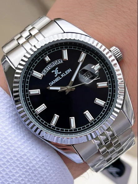 Daniel Klein Takvimli Kadran Rolex Kasa 30 Mt Suya Dayanıklı 2 Yıl Garantili Erkek Kol Saati 10010F2 ürün görseli