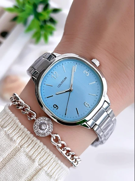 Coliseum Özel Tasarım Vintage Seri Kadın Kol Saati+ Bileklik Hediyeli CL8365.BM4 ürün görseli