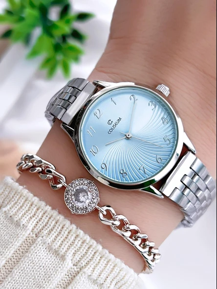 Coliseum Özel Tasarım Vintage Seri Kadın Kol Saati+ Bileklik Hediyeli CL8698.BM7 ürün görseli