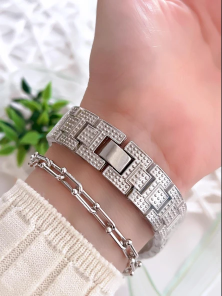 Coliseum Özel Tasarım Vintage Seri Kadın Kol Saati+ Bileklik Hediyeli CL8460.M3 - 3