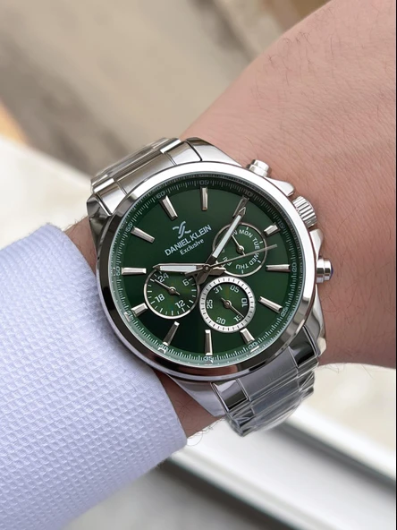 Daniel Klein İç Fonksiyonları Aktif 30 Mt Suya Dayanıklı 2 Yıl Garantili Erkek Kol Saati FDK.10587F7 - Resim 2