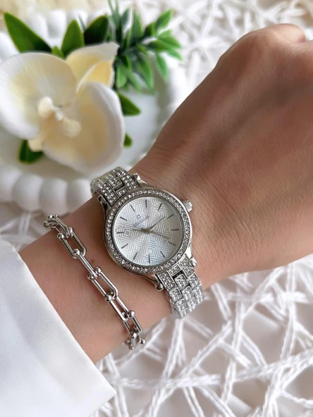 Coliseum Özel Tasarım Vintage Seri Kadın Kol Saati+ Bileklik Hediyeli CL8732.M3 - Resim 2