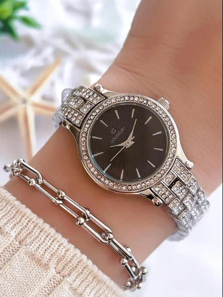 Coliseum Özel Tasarım Vintage Seri Kadın Kol Saati+ Bileklik Hediyeli CL8732.M2 ürün görseli