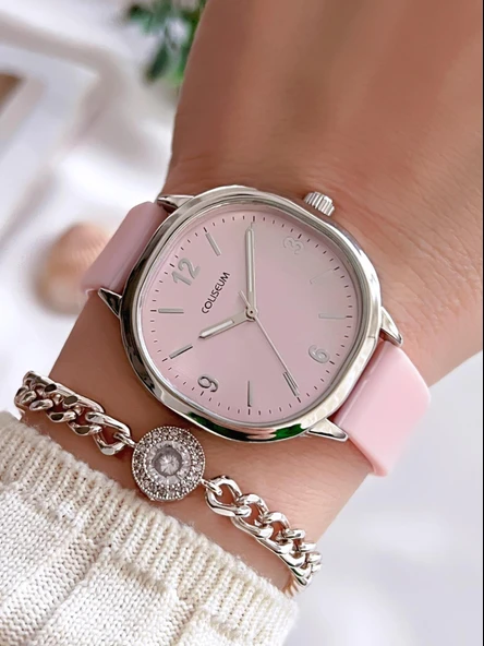 Coliseum Silikon Kordon Vintage Seri Kadın Kol Saati+Bileklik Hediyeli CL.8365.BM6 ürün görseli