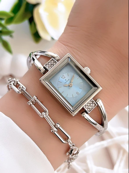 Coliseum Özel Tasarım Vintage Seri Kadın Kol Saati+ Bileklik Hediyeli CL8453.M1 ürün görseli