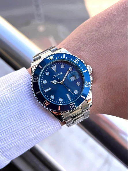 Coliseum Çelik Kordon Takvimli Kadran Kutulu Seri Erkek Kol Saati FT.AAS.I016 - Resim 2