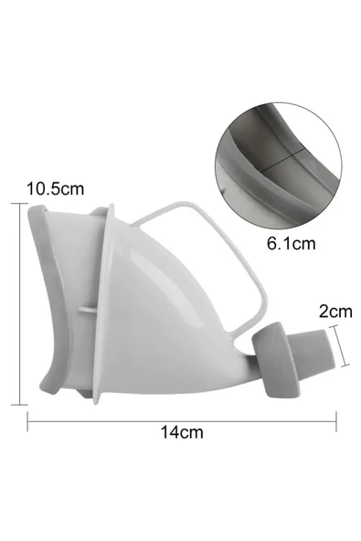 Unisex Taşınabilir Hijjenik Seyahat Tuvalet Aparatı Seyahat Tuvalet Hunisi - Resim 8