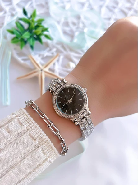 Coliseum Özel Tasarım Vintage Seri Kadın Kol Saati+ Bileklik Hediyeli CL8732.M2 - Resim 2