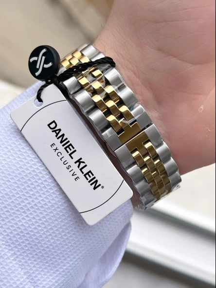 Daniel Klein Takvimli Kadran Rolex Kasa 30 Mt Suya Dayanıklı 2 Yıl Garantili Erkek Kol Saati 10010F6 - Resim 4