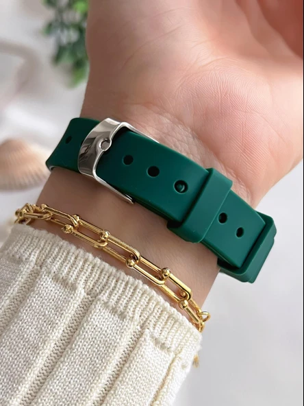 Coliseum Silikon Kordon Vintage Seri Kadın Kol Saati+Bileklik Hediyeli CL.8365.BM4 - Resim 3