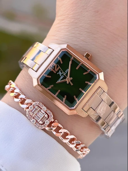 Daniel Klein Çelik Kordon 2 Yıl Garantili 3 Atm Suya Dayanıklı+Bileklik Kadın Kol Saat BFG.13713.10 ürün görseli