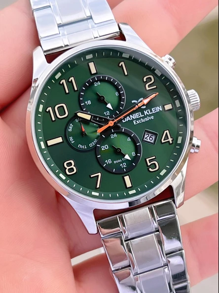 Daniel Klein Çelik Kordon & Deri Kordonlu İç Fonksiyonları Aktif 3 Atm Erkek Kol Saati BCK.10737.Y3 - 5