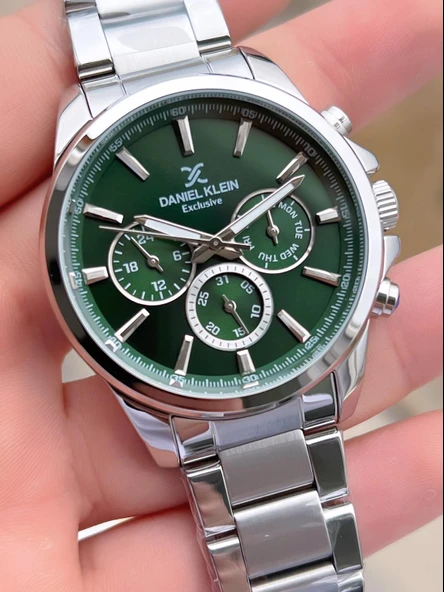 Daniel Klein İç Fonksiyonları Aktif 30 Mt Suya Dayanıklı 2 Yıl Garantili Erkek Kol Saati FDK.10587F7 - Resim 3