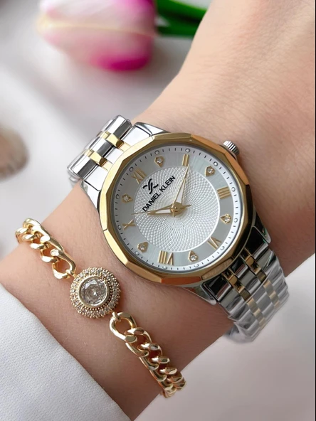 Daniel Klein Çelik Kordon 30 Mt Suya Dayanıklı Kadın Kol Saati+Bileklik BFG.13898.X4 ürün görseli