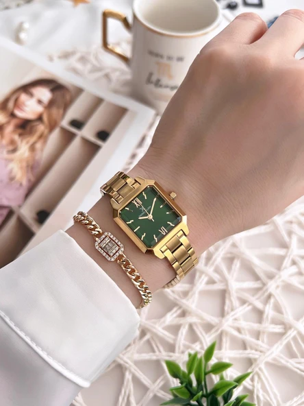 Daniel Klein Çelik Kordon 30 Mt Suya Dayanıklı Kadın Kol Saati+Bileklik BFG.10790.X4 - Resim 2