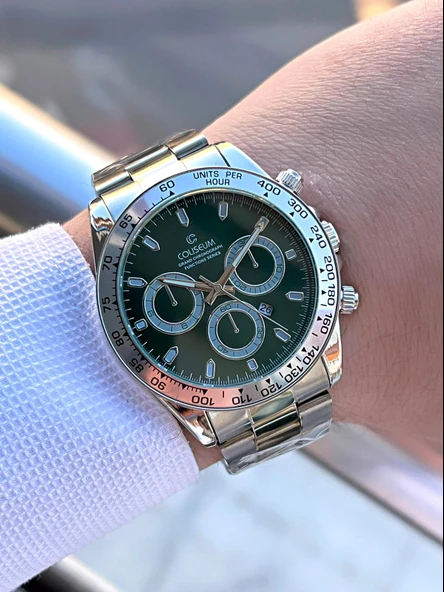 Coliseum Çelik Kordon Takvimli Kadran Kutulu Seri Erkek Kol Saati FT.CLS.E8743.Y - 2