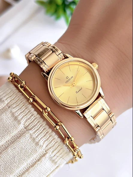 Coliseum Özel Tasarım Vintage Seri Kadın Kol Saati+ Bileklik Hediyeli CL8527.M2 ürün görseli