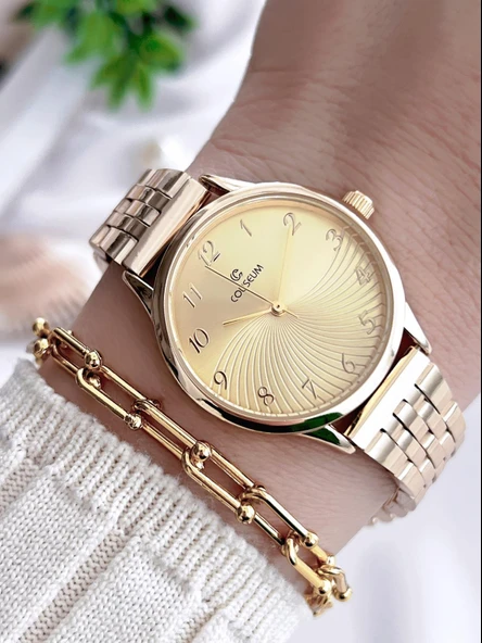 Coliseum Özel Tasarım Vintage Seri Kadın Kol Saati+ Bileklik Hediyeli CL8709.M3 ürün görseli