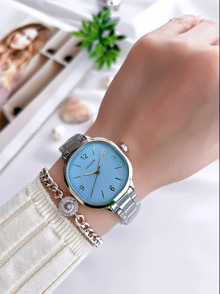 Coliseum Özel Tasarım Vintage Seri Kadın Kol Saati+ Bileklik Hediyeli CL8365.BM4 - Resim 2