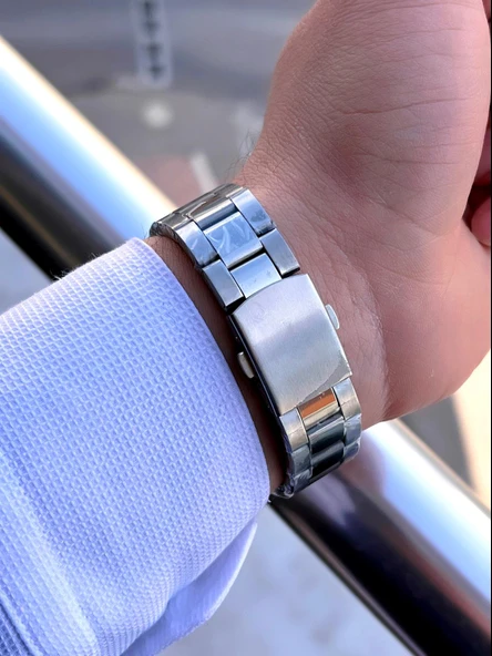 Coliseum Çelik Kordon Takvimli Kadran Kutulu Seri Erkek Kol Saati FT.AAS.I015 - Resim 3