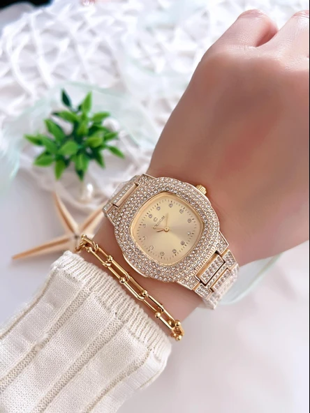 Coliseum Özel Tasarım Vintage Seri Kadın Kol Saati+ Bileklik Hediyeli CL8460.M2 - Resim 2