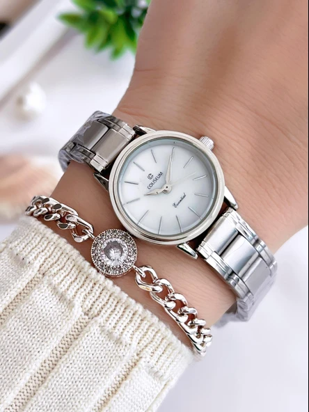 Coliseum Özel Tasarım Vintage Seri Kadın Kol Saati+ Bileklik Hediyeli CL8527.M6 ürün görseli