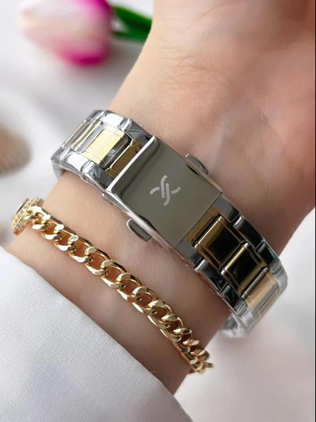 Daniel Klein Çelik Kordon 30 Mt Suya Dayanıklı Kadın Kol Saati+Bileklik BFG.13484.X3 - Resim 3