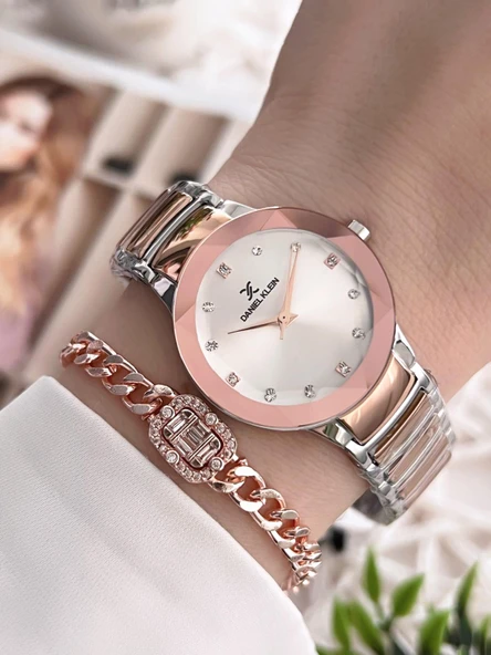 Daniel Klein Çelik Kordon 30 Mt Suya Dayanıklı Kadın Kol Saati+Bileklik BFG.10788.X8 ürün görseli