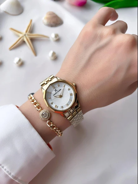 Daniel Klein Çelik Kordon 30 Mt Suya Dayanıklı Kadın Kol Saati+Bileklik BFG.13898.X4 - Resim 2