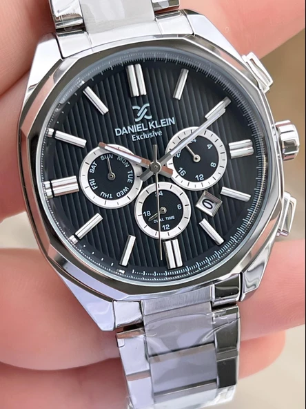 Daniel Klein İç Fonksiyonları Aktif 30 Mt Suya Dayanıklı 2 Yıl Garantili Erkek Kol Saati FDK.10004F1 - Resim 3