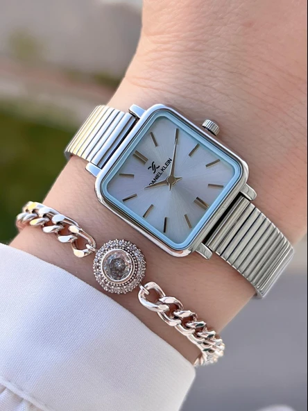 Daniel Klein Çelik Kordon Köşeli Kasa 2 Yıl Garantili Bileklik Hediyeli Kadın Kol Saat BFG.10835.3 ürün görseli