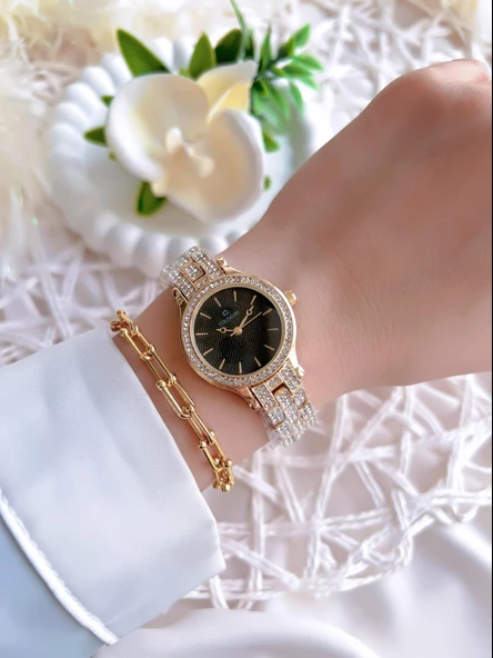 Coliseum Özel Tasarım Vintage Seri Kadın Kol Saati+ Bileklik Hediyeli CL8732.M7 - Resim 2