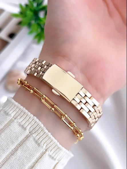 Coliseum Özel Tasarım Vintage Seri Kadın Kol Saati+ Bileklik Hediyeli CL8698.BM1 - Resim 3