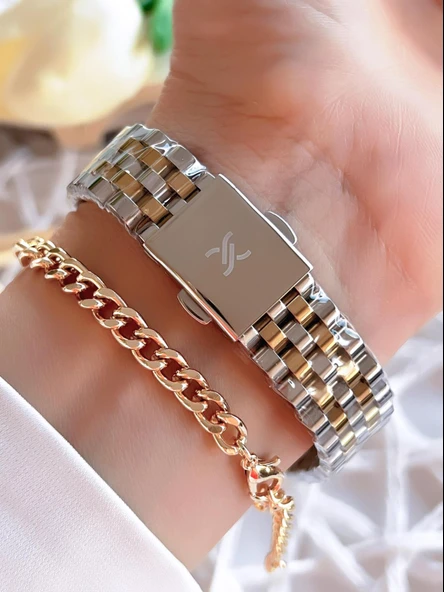 Daniel Klein Çelik Kordon 30 Mt Suya Dayanıklı Kadın Kol Saati+Bileklik BFG.1.10629.3 - 3