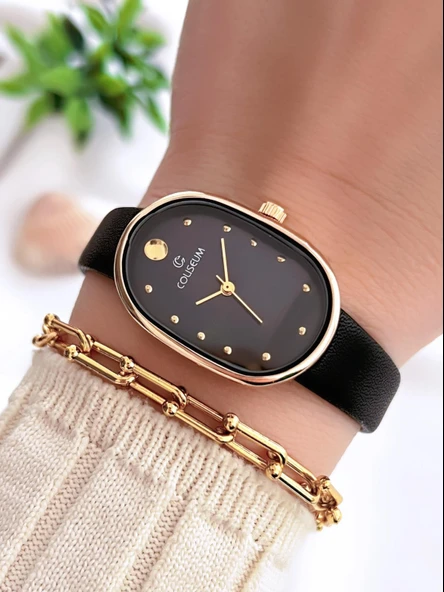 Coliseum Deri Kordon Vintage Seri Kadın Kol Saati+Bileklik Hediyeli CL8104.BM2 ürün görseli
