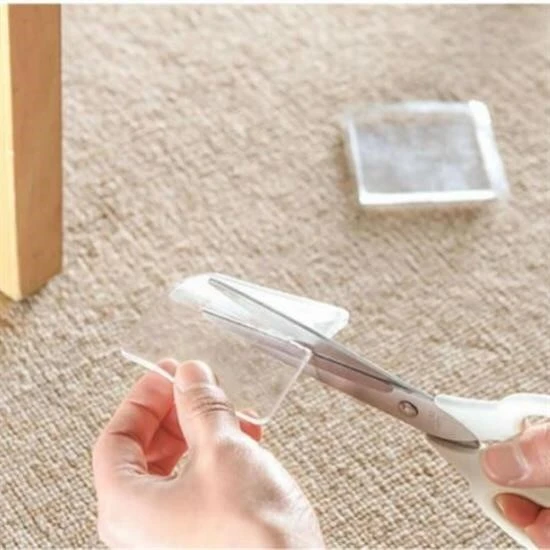 4 Adet Silikon Şeffaf Koltuk Mobilya Masa Beyaz Eşya Yazıcı Koruyucu Kaydırmaz  Dayanıklı Pe - Resim 3