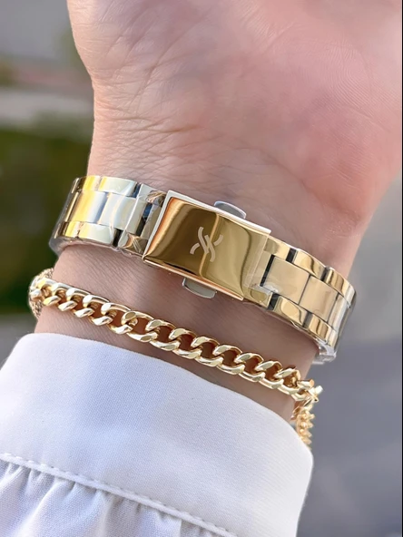 Daniel Klein Çelik Kordon 2 Yıl Garantili 3 Atm Suya Dayanıklı+Bileklik Kadın Kol Saat BFG.13713.2 - Resim 3