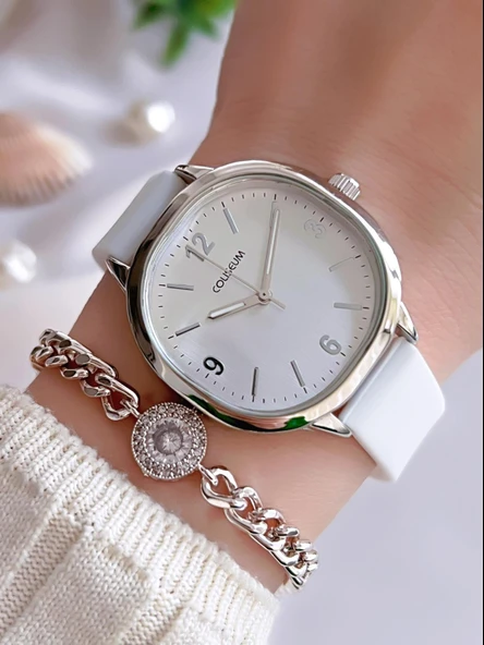 Coliseum Silikon Kordon Vintage Seri Kadın Kol Saati+Bileklik Hediyeli CL.8365.BM3 ürün görseli