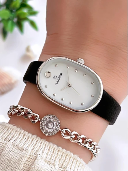 Coliseum Deri Kordon Vintage Seri Kadın Kol Saati+Bileklik Hediyeli CL8104.BM3 ürün görseli