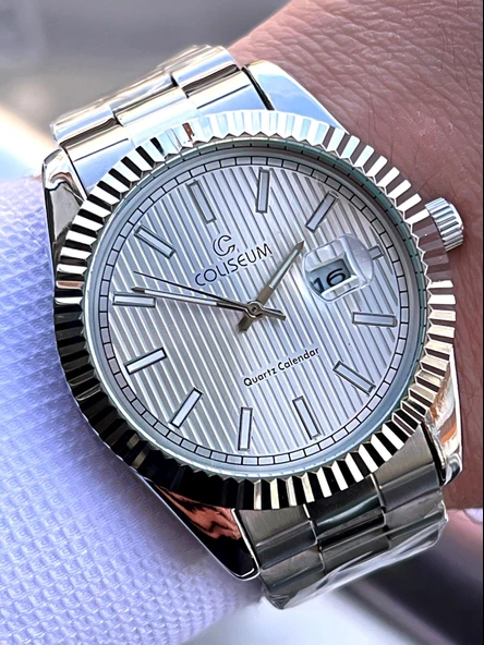 Coliseum Çelik Kordon Takvimli Kadran Kutulu Seri Erkek Kol Saati FT.AAS.I008 ürün görseli