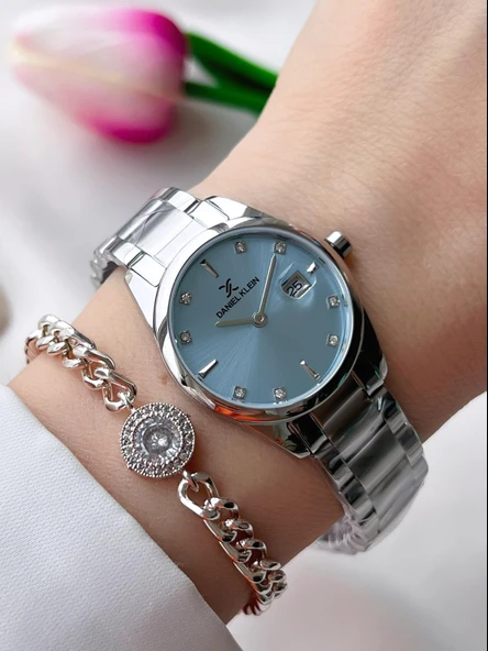 Daniel Klein Çelik Kordon 30 Mt Suya Dayanıklı Kadın Kol Saati+Bileklik BFG.10757X2