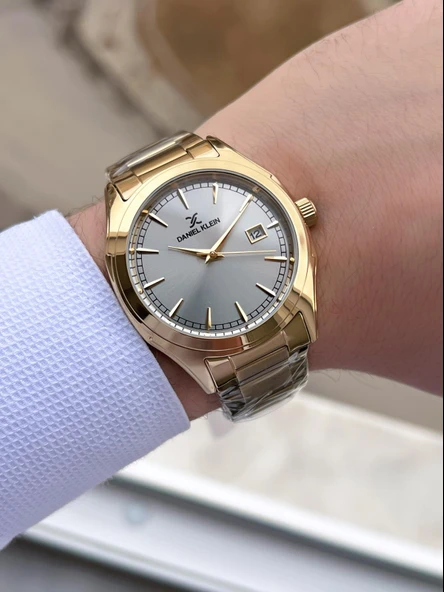 Daniel Klein Takvimli Kadran 30 Mt Suya Dayanıklı 2 Yıl Garantili Erkek Kol Saati FDK.13831.F4 - Resim 2