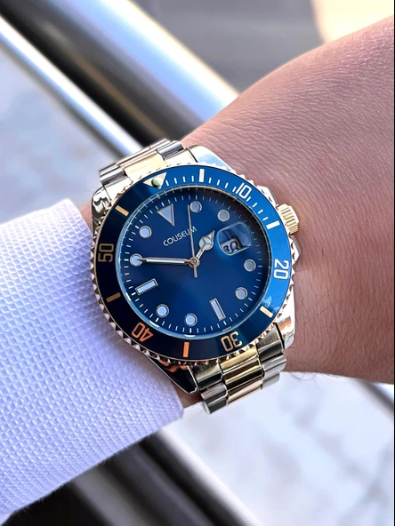 Coliseum Çelik Kordon Takvimli Kadran Kutulu Seri Erkek Kol Saati FT.AAS.I018 - Resim 2