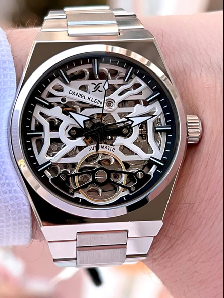 Daniel Klein Otomatik Ve Manuel Kurma Özellikli 30 Mt Suya Dayanıklı Erkek Kol Saat FDK.13857.XM1 - Resim 5