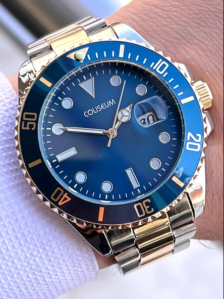 Coliseum Çelik Kordon Takvimli Kadran Kutulu Seri Erkek Kol Saati FT.AAS.I018 ürün görseli