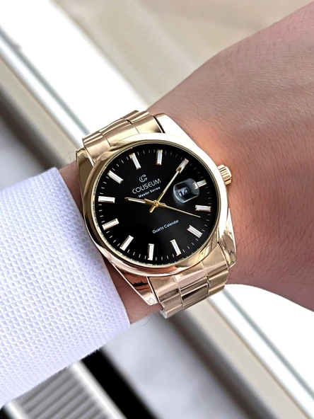 Coliseum Çelik Kordon Takvimli Kadran Kutulu Seri Erkek Kol Saati FT.CLS.E008 - 2