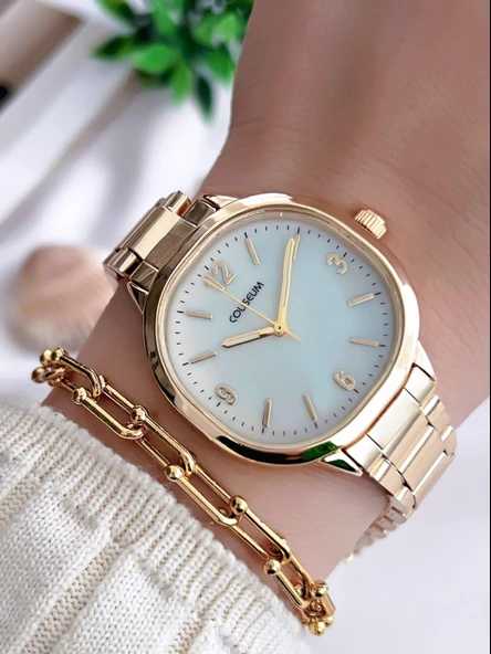 Coliseum Özel Tasarım Vintage Seri Kadın Kol Saati+ Bileklik Hediyeli CL8365.BM1 ürün görseli