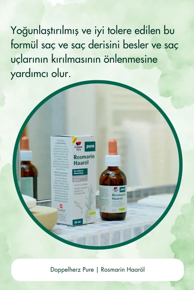 Doppelherz Biberiye Özü İçeren Saç Bakım Yağı 50 ml - Resim 2