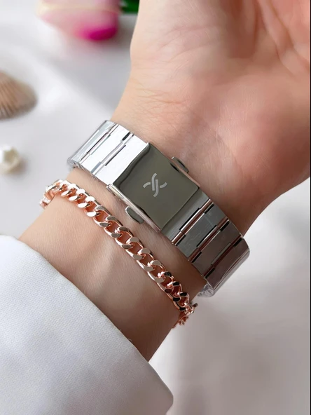 Daniel Klein Çelik Kordon 30 Mt Suya Dayanıklı Kadın Kol Saati+Bileklik BFG.10734X5 - Resim 3